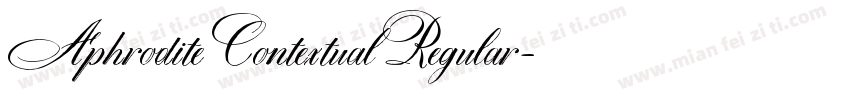 Aphrodite Contextual Regular字体转换